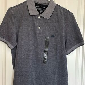 NWT Banana Republic Charcoal Polo Shirt for Men